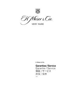 Garantee and Service